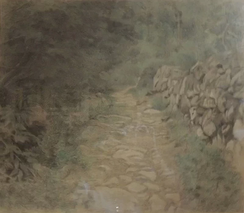 Sentiero nel bosco, Maresca - Museo Giorgio Kienerk, Fauglia, Pisa